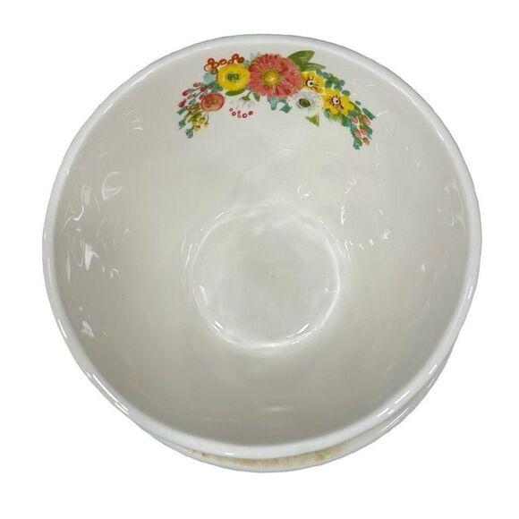 Grace Fine Ceramic Home Easter Animal & Flower Print Plate & Bowl 4Pc Set OS - Picture 9 of 11